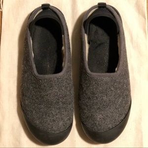 Mahabis Grey Wool Slippers